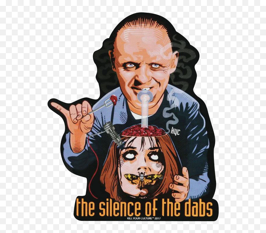 Silence Of The Dabs Sticker - Silent Of The Lambs Stickers Png Emoji,Dabbing Emoji App