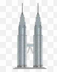 Petronas Twin Towers - Transparent Png Emoji