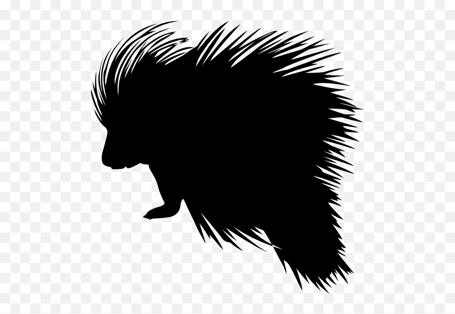 Porcupine Sticker - Silhouette Of A Porcupine Emoji,Porcupine Emoji