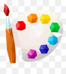 Paint Bobross Paintpalette Paintbrush - Craft Emoji,Paint Palette Emoji