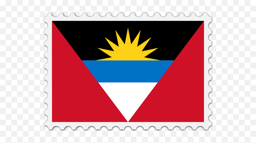 Antigua And Barbuda Flag Stamp - Antigua Barbuda Flag Emoji,Albanian Flag Emoji