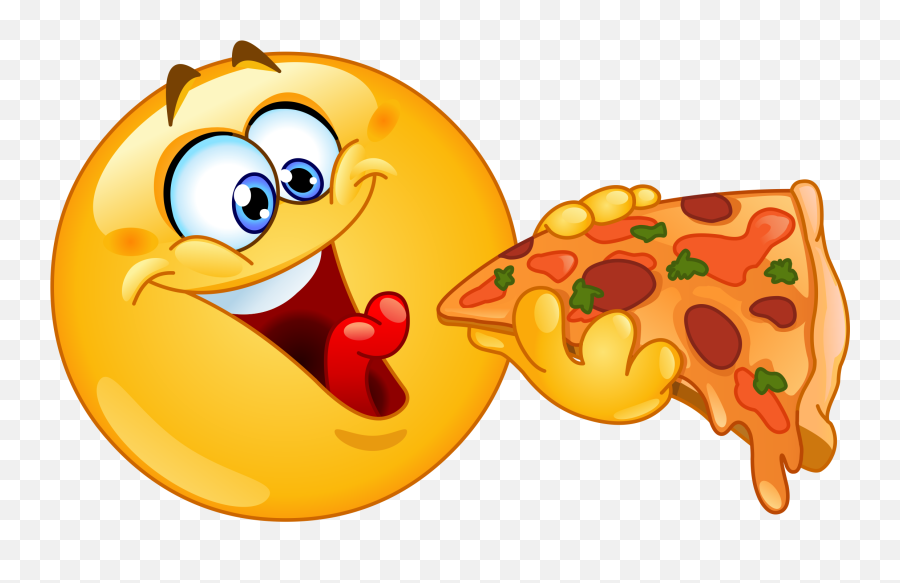 Pizza Eating Emoji Decal - Emoji Eating Pizza,Pizza Emoji