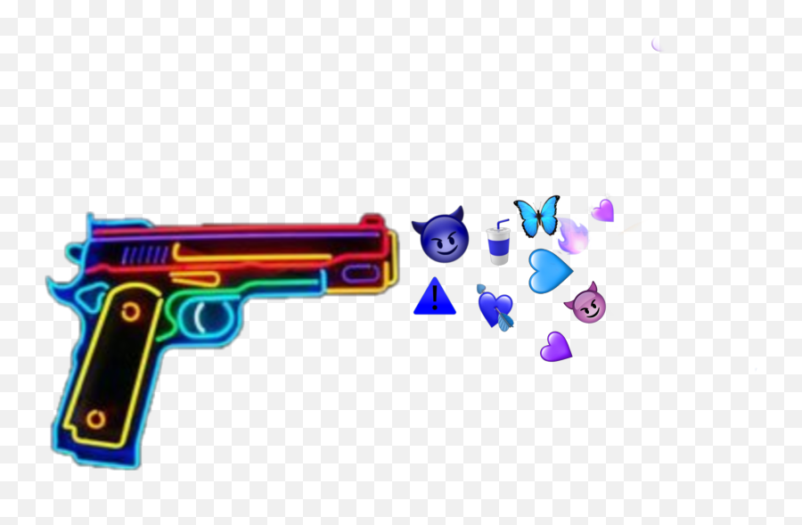 Freetoedit Gun Love Emojiiphone Emoji - Water Gun,Emoji With Gun