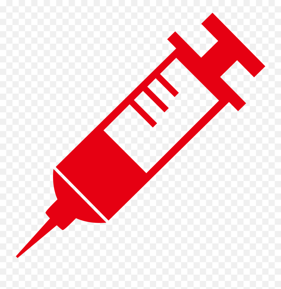 Vector Syringe Red Medical Symbol - Clipart Syringe Emoji,Medic Emoji