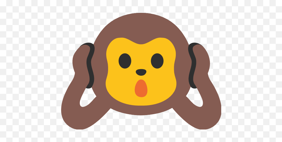 Hear - Three Monkeys Drawing Emoji,Monkey Emoji