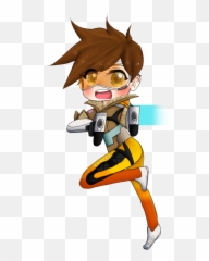 Tracer Overwatch Transparent Png Clipart Free Download - Cartoon Emoji,Overwatch Emojis