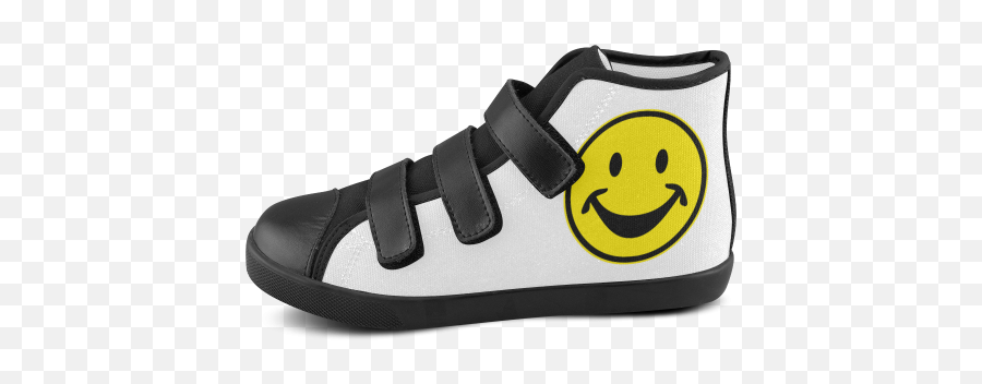 Yellow Smiley For Happy People Velcro - Smiley Emoji,Happy Walking Emoji