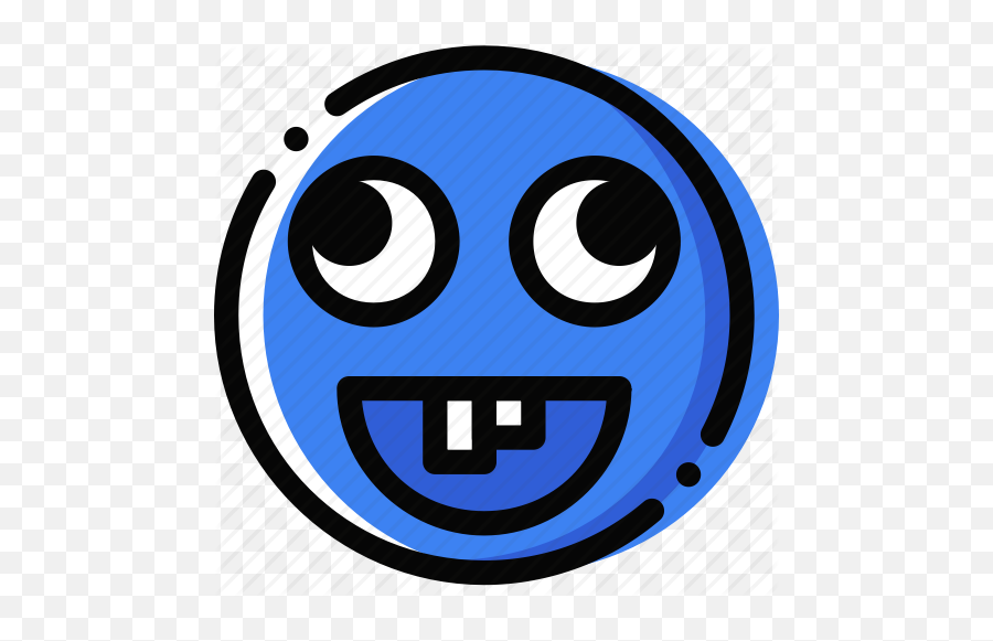 Emoji Emoticon Face Goofy Icon - Dumb Emoji,Goofy Emoticon