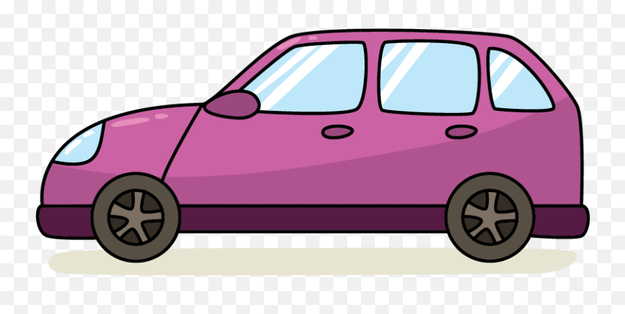 Creative Cartoon Car Png Download - Cartoon Transparent Background Car Png Emoji,Car Old Lady Flower Emoji