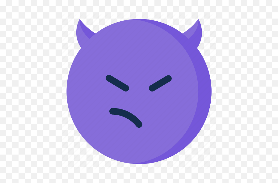 Emoticon - Devil Smirk Emoji,Mad Emoji Png