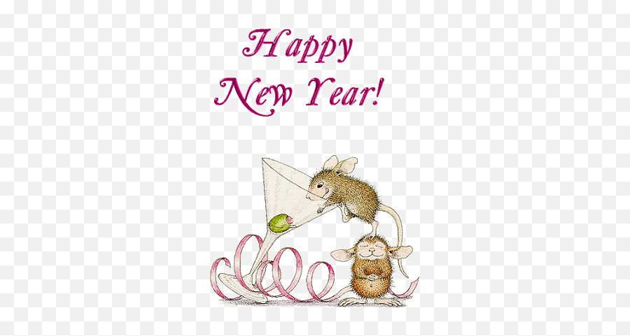 Happy New Year Animated - Happy New Year Mouse Gif Emoji,Happy New Year Emoticons Animated