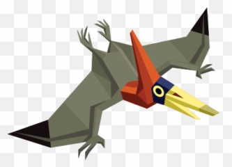 Illustration For Hellopop - Origami Emoji,Pterodactyl Emoji