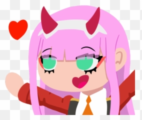 Zero Two Waifu Zerotwo Waifus - Zero Two Profiles Emoji,Zero Two Emoji ...