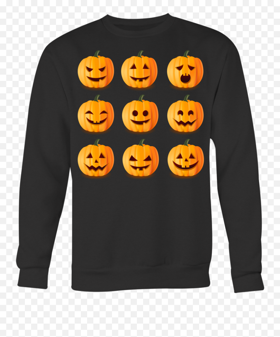 Download Jack O Lantern Emoji Sweatshirt T - Cute Halloween Pumpkin Clipart,Jackolantern Emoji