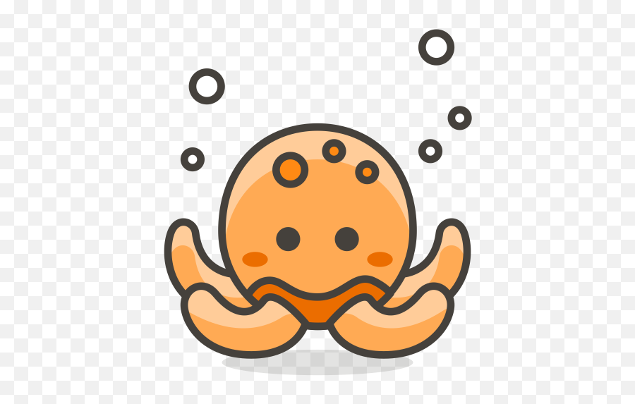 Octopus Emoji Icon Of Colored Outline - Octopus Icon Png,Octopus Emoji Android