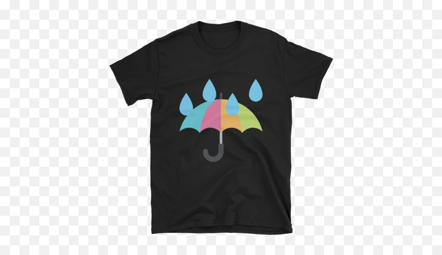 Rain Umbrella Emoji T - Book Reading Pun,Black Umbrella Emoji