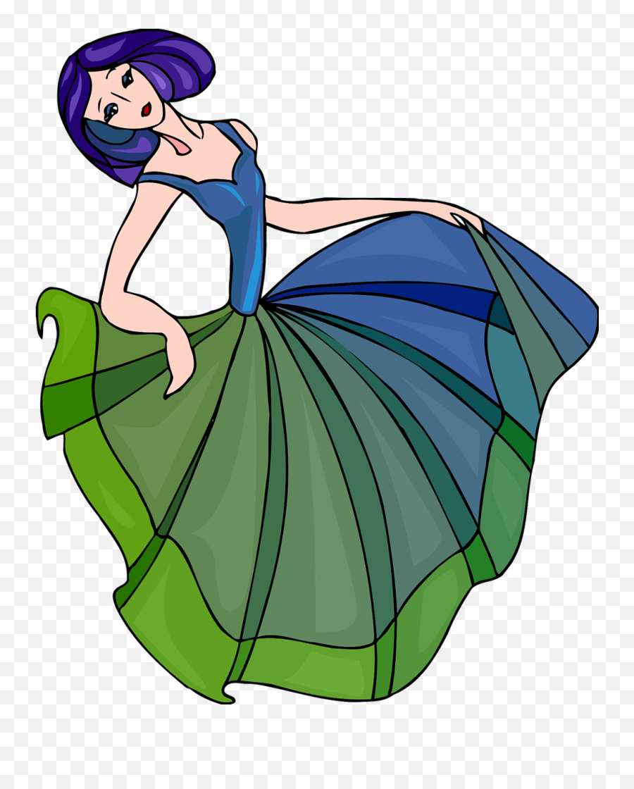 Lady Woman Girl Dance Dancing Art Colorful - Png Emoji,Dancing Lady Emoji