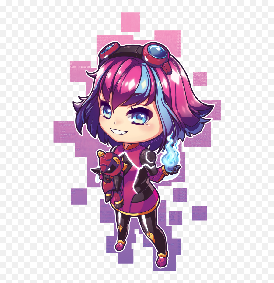 Pin - Super Galaxy Annie Side Emoji,League Of Legends Emoji