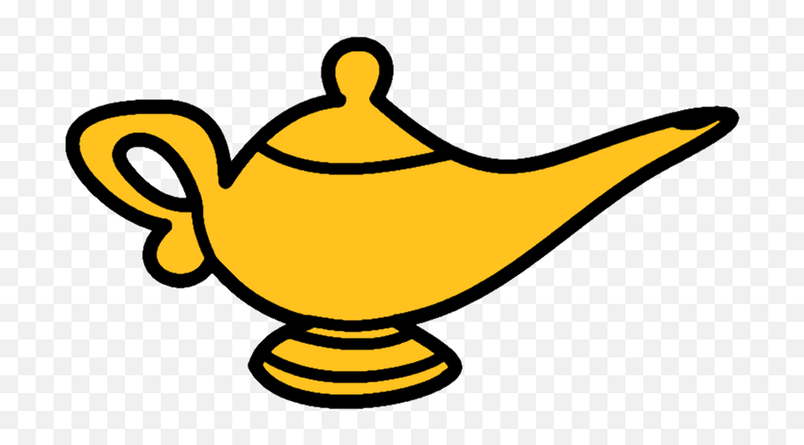 Disney Genie Lamp Clipart - Transparent Genie Lamp Clipart Emoji,Genie Emoji