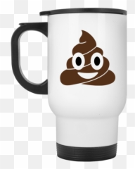 Download Poop Emoji Travel Mug - Vector Poop Emoji Png Png Poop Emoji Png Transparent,Mug Emoji
