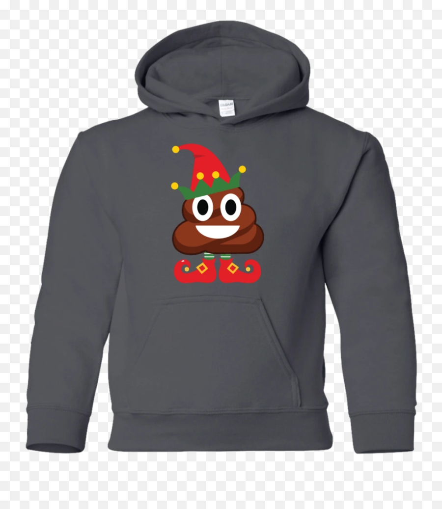 Elf Poop Emoji Funny Christmas Youth - Hoodie,Emoji Christmas Sweater