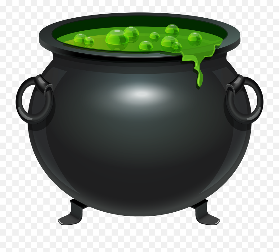Witch And Cauldron Transparent Background - Transparent Background Cauldron Clipart Emoji,Pot Of Gold Emoji