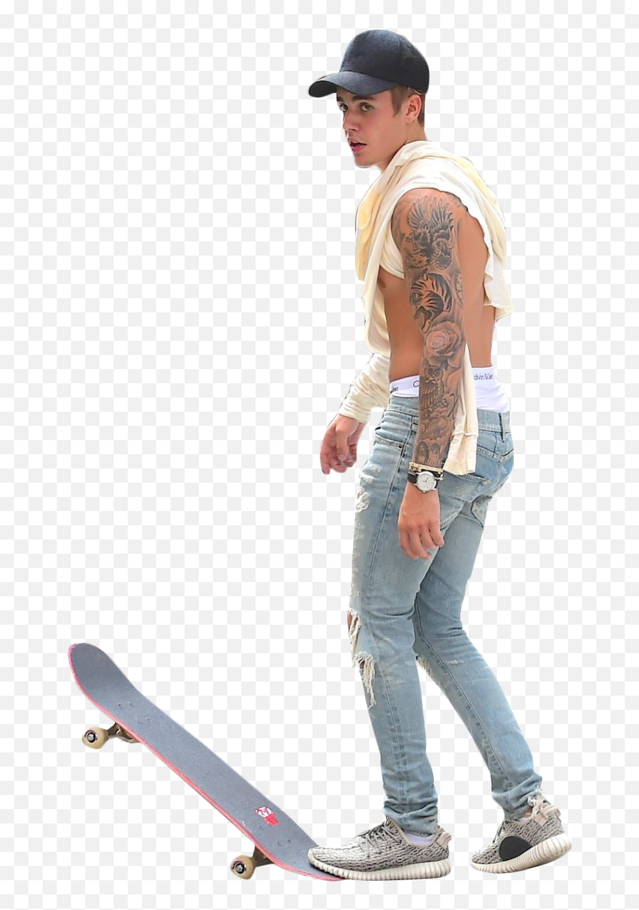 Justin Bieber Skateboarding Png Image - Full Size Justin Bieber Emoji,Skateboard Emoticon
