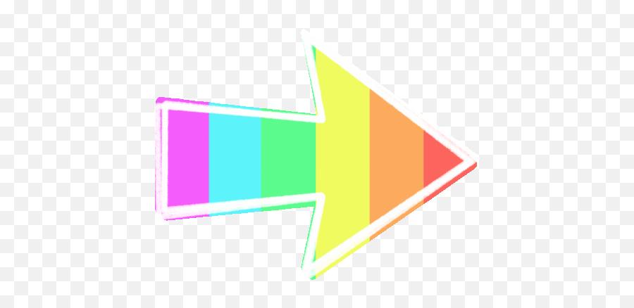 Colorful Rainbow Arrow - Cute Arrow Gif Emoji,Swipe Emoji