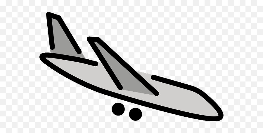 Airplane Arrival Emoji Clipart - Avion Aterrizando Dibujo Facil,Plane Emoji