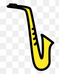 Saxophone Emoji - Saxofon Clipart,Saxophone Emoji