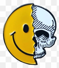 Smile Skull Pin - Faculty Of Languages And Translation Al Azhar University Emoji,Skull Emoticon