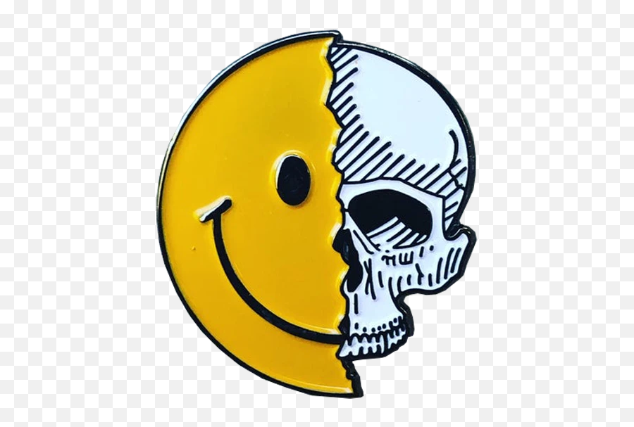 Smile Skull Pin - Faculty Of Languages And Translation Al Azhar University Emoji,Skull Emoticon