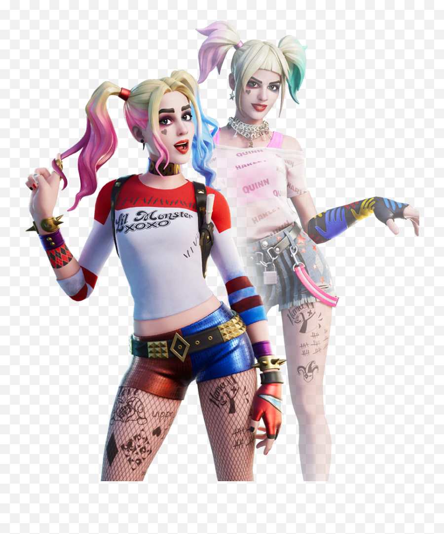 Fortnite Harley Quinn Outfit - Skin Fortnite Harley Quinn Emoji,Harley Quinn Emoji