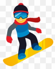 Snowboarder Activity Gif - Joypixels Emoji,Snowboard Emoji