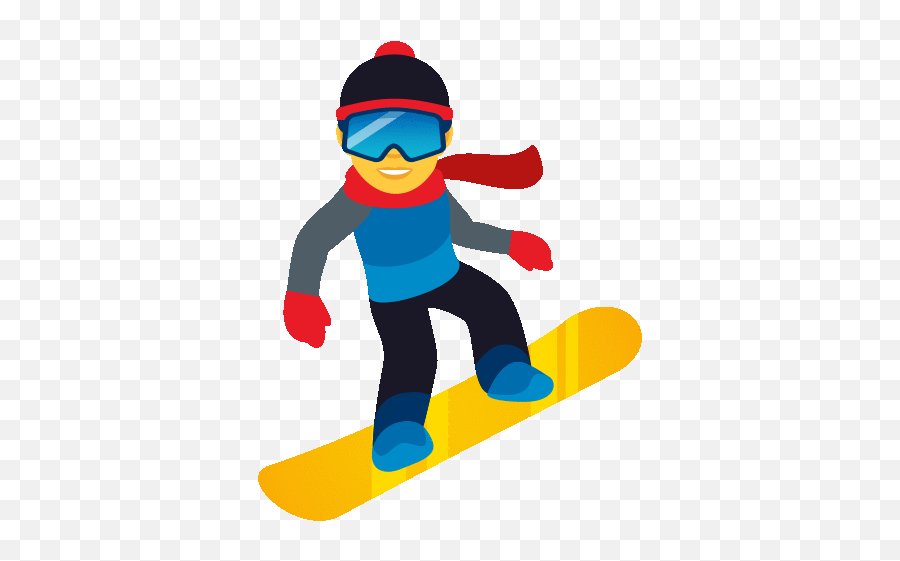 Snowboarder Activity Gif - Joypixels Emoji,Snowboard Emoji