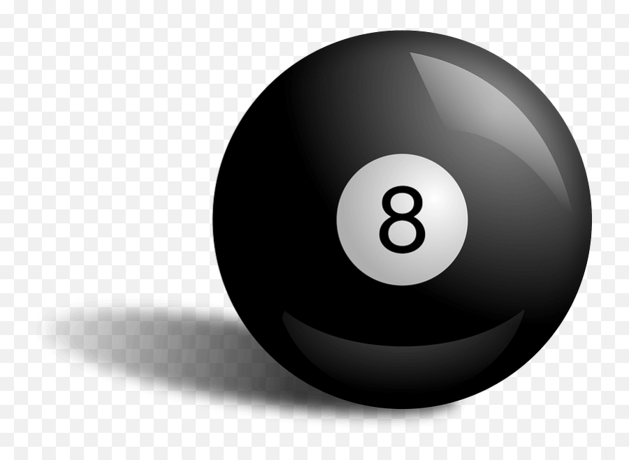 8 Ball In Pool Clipart - Eightball Png Emoji,Emojic 8 Ball