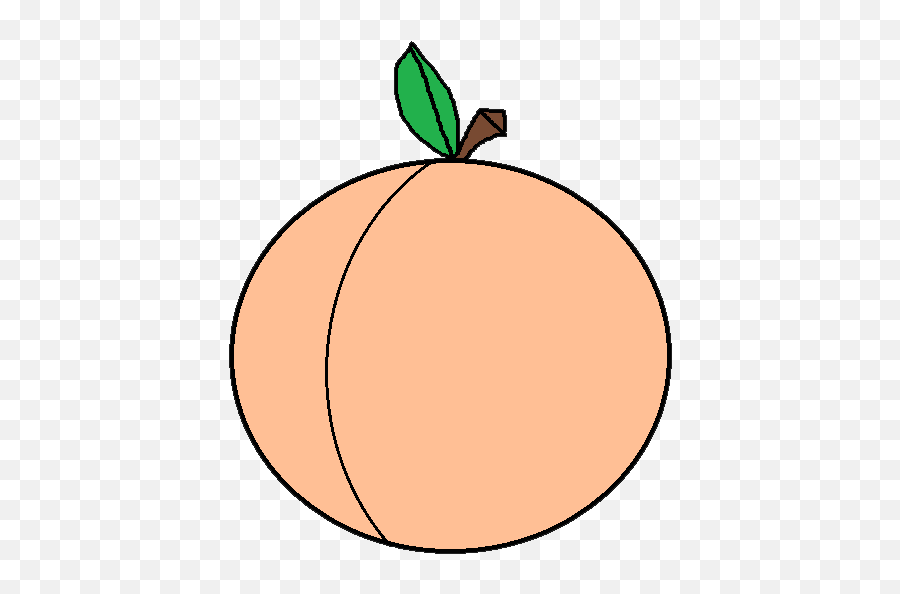 Peach Clipart Emoji Pencil And In Color - Peach Fruit Gifs Png,Peaches Emoji