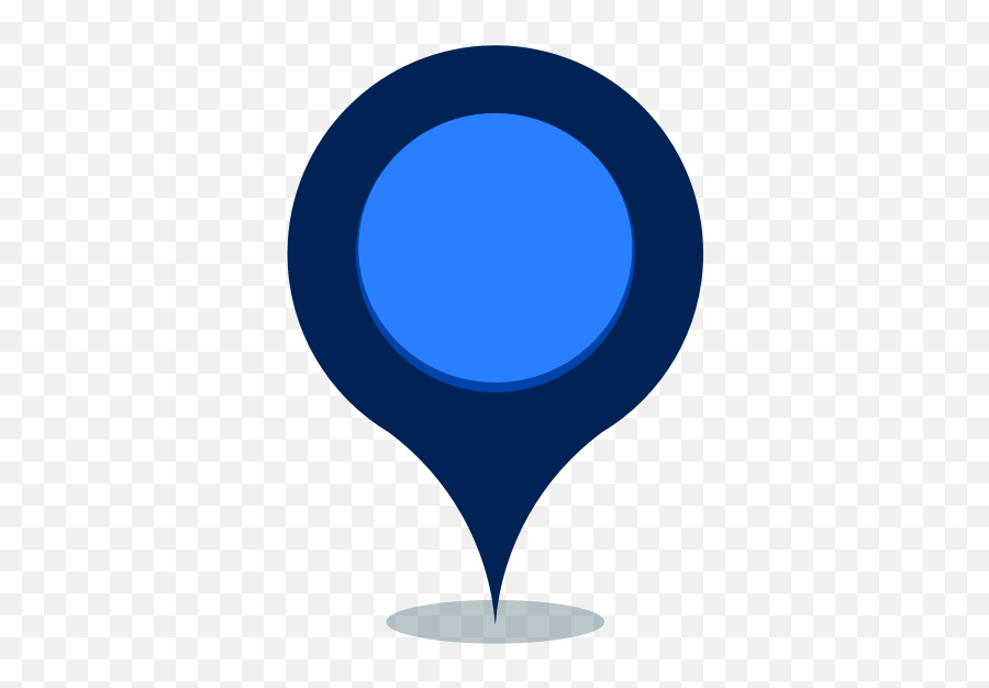Blue Map Location Pin Icon Vector Image - Circle Emoji,Location Pin Emoji