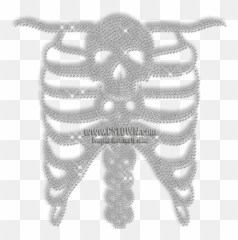 Crystal Rhinestone Skeleton Skull Iron - Illustration Emoji,Skeleton Emoji