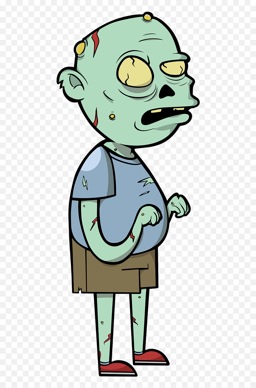 Zombie Scary Zombies Creepy Child - Dessiner Cimetiere Emoji,Thumbs Down Emoji