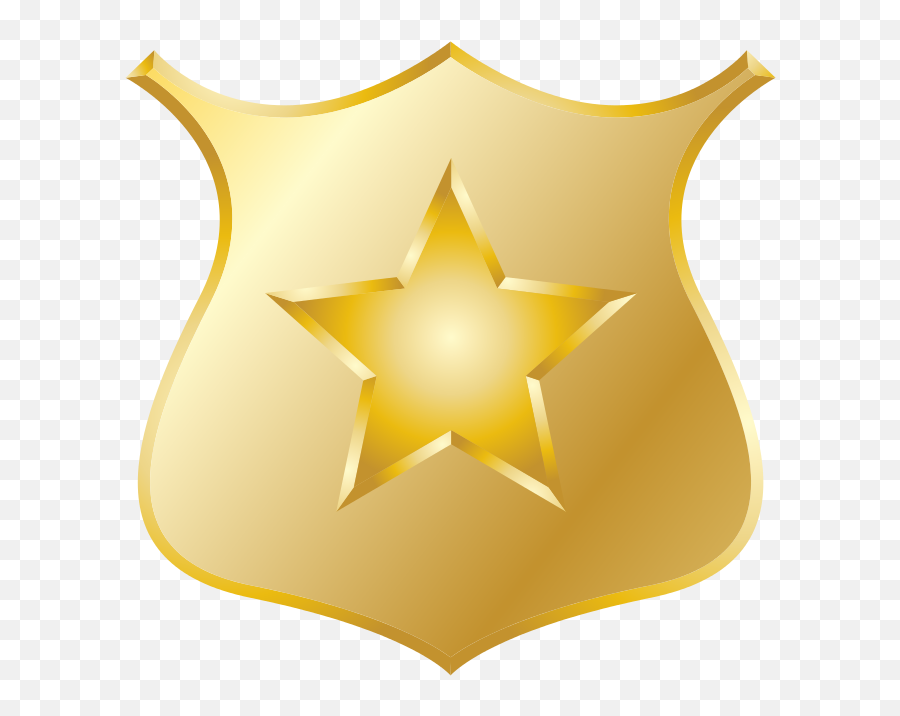 Blue Police Badge Clipart Kid 2 - Police Badge Transparent Background Emoji,Sheriff Badge Emoji
