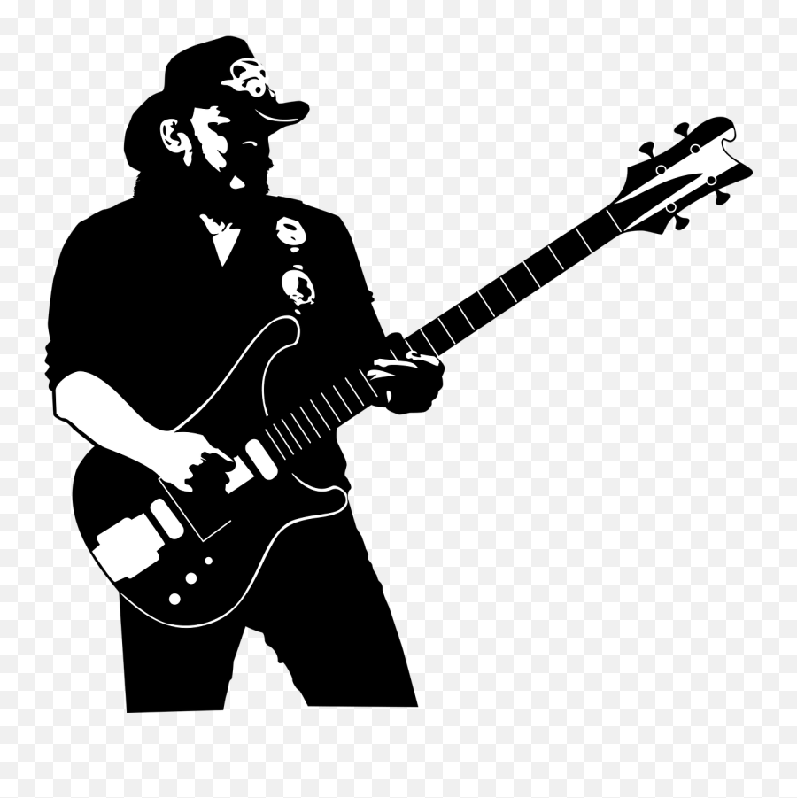 Bass Lemmy Music Rock Free Vector - Lemmy Png Emoji,Bass Clef Emoji