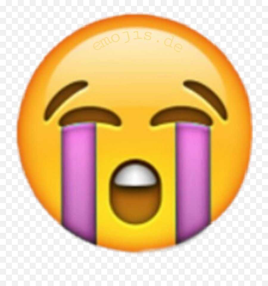 Freetoedit Cry Emoji Purple Cute Sticker Tumblr Trend - Emoji Triste Iphone Png,Emoji Cry