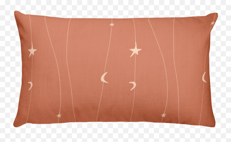 Download Terracotta Moon And Stars Pillow - Throw Pillow Png Throw Pillow Emoji,Moon And Stars Emoji