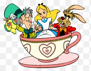 Alice In Wonderland Clip Art Clipart - Clipartix Alice In Wonderland Tea Party Clipart Emoji,Cheshire Cat Emoji