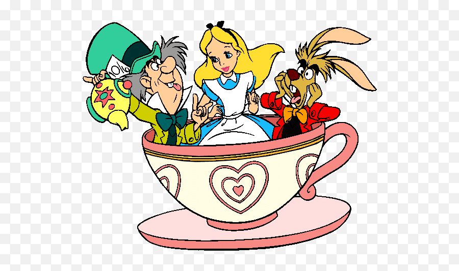 Alice In Wonderland Clip Art Clipart - Clipartix Alice In Wonderland Tea Party Clipart Emoji,Cheshire Cat Emoji