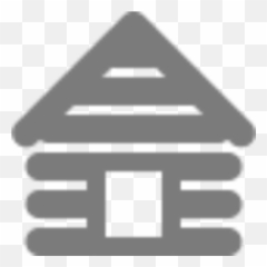 Log cabin clipart 3 - Clipartix Silhouette Cabin Art Emoji