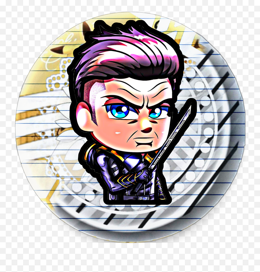 Ronin Icon Sticker Art By - Cartoon Emoji,Hawkeye Emoji