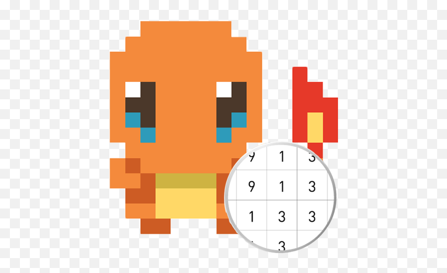 Pokapik Color By Number - Art Pixel Coloring 8 Bit Png Gif Emoji,Emotions Color Pages