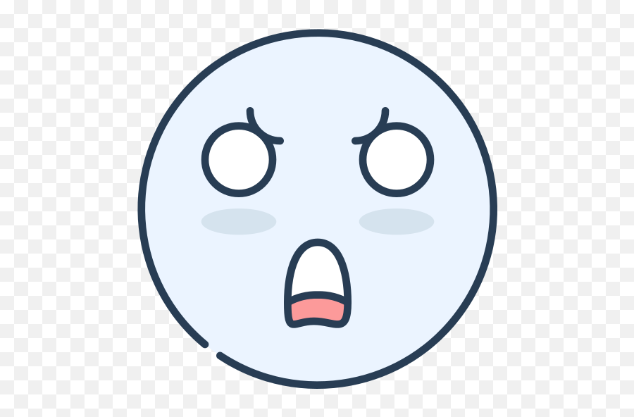 Emoji Emotion Emotional Face Shock Free Icon Of Emoji - Circle,Shock Emoji